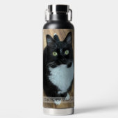 Beste Cat Mama je Muttertagskarte Trinkflasche (Vorderseite)