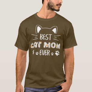 Beste Cat-Mama je Niedliche Katze Zeichnend T-Shirt