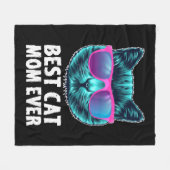 Beste Cat-Mama je Niedliche Sonnenbrille Fleecedecke (Vorderseite (Horizontal))