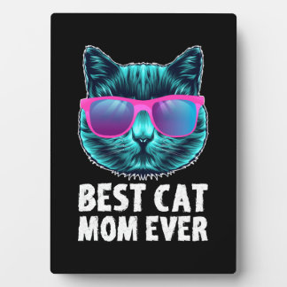 Beste Cat-Mama je Niedliche Sonnenbrille Fotoplatte