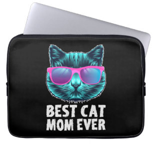 Beste Cat-Mama je Niedliche Sonnenbrille Laptopschutzhülle