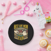Beste Cat-Mama je Pappteller (Party)