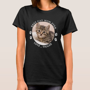 Beste Cat-Mama je Paw druckt kundenspezifisches Fo T-Shirt