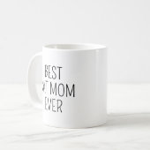 Beste Cat-Mama je personalisieren Foto Mommy Birth Kaffeetasse (Vorderseite Links)