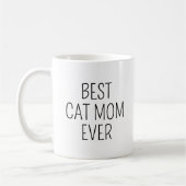 Beste Cat-Mama je personalisieren Foto Mommy Birth Kaffeetasse (Links)