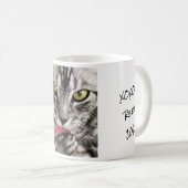 Beste Cat Mama je Personalisiertes Foto Kaffeetasse (VorderseiteRechts)