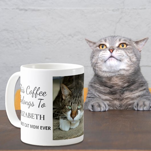 Beste Cat Mama je Personalisiertes Foto Kaffeetasse