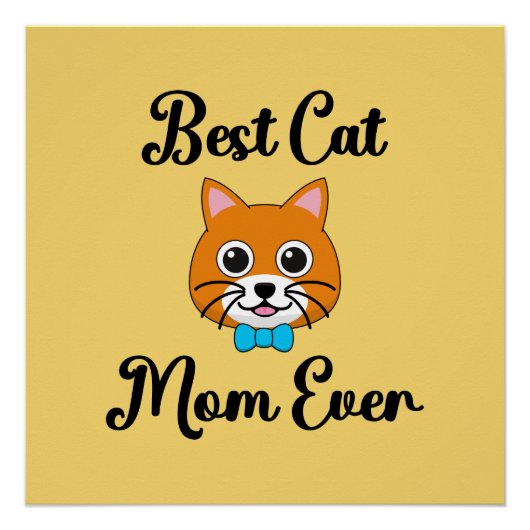 Beste Cat Mama je Poster (Vorderseite)
