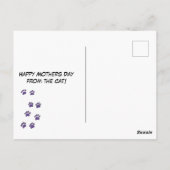 Beste Cat Mama je! Postkarte (Rückseite)