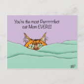 Beste Cat Mama je! Postkarte (Vorderseite)