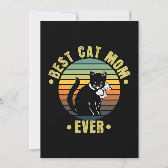 Beste Cat Mama je Retro | Geschenke für die Mama v (Vorderseite)
