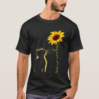 Beste Cat Mama je Sonnenblumen Muttertag Geschenke T-Shirt
