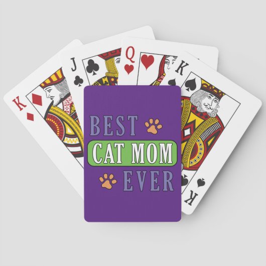 Beste Cat Mama je Spielkarten (Rückseite)