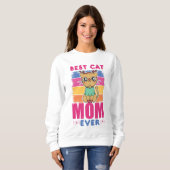Beste Cat Mama je Sweatshirt (Vorne ganz)