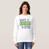 Beste Cat Mama je Sweatshirt (Vorne ganz)