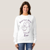 Beste Cat Mama je Sweatshirt (Vorne ganz)