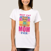 Beste Cat Mama je T-Shirt (Vorderseite)