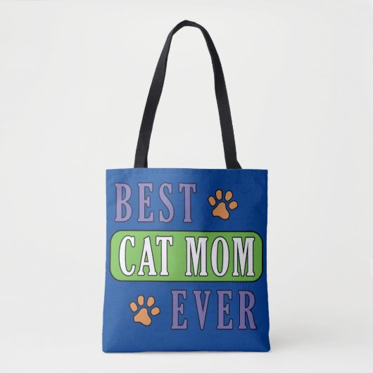 Beste Cat Mama je Tasche (Vorderseite)