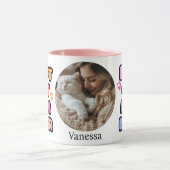 Beste Cat-Mama je Tasse mit benutzerdefiniertem Fo (Zentrum)