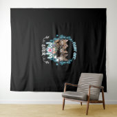 Beste Cat Mama je Wandteppich (Beispiel (Horizontal))
