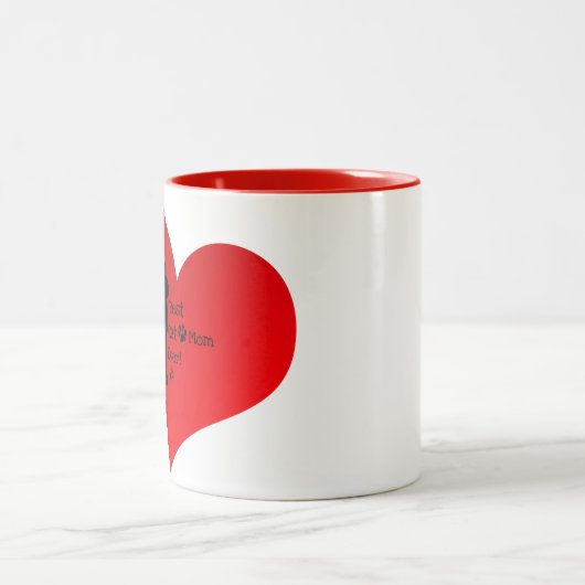 Beste Cat-Mama je Zweifarbige Tasse (Mittel)