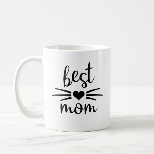 Beste Cat Mama Kitty Face Kaffeetasse (Links)