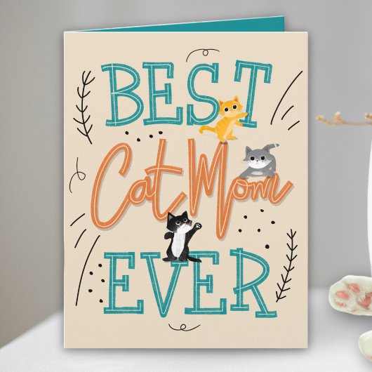 Beste Cat Mama Kitty Mthers Day Karte