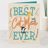Beste Cat Mama Kitty Mthers Day Karte (Vorderseite)