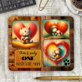 Beste Cat Mama Kunst oder Foto Mousepad