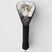 Beste CAT-MAMA nach Par Custom Pet Foto Personalis Golf Headcover (Vorderseite)
