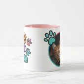 Beste Cat Mama Tasse mit benutzerdefiniertem Foto  (Zentrum)