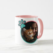 Beste Cat Mama Tasse mit benutzerdefiniertem Foto  (VorderseiteRechts)