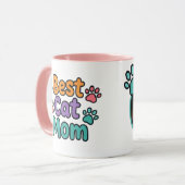Beste Cat Mama Tasse mit benutzerdefiniertem Foto  (Vorderseite Links)