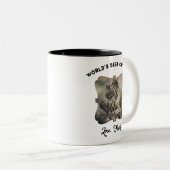 Beste Cat Mama Verziert Border Tasse (VorderseiteRechts)