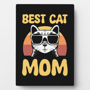 Beste Cat Mom Cat Lover Fotoplatte