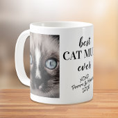 Beste Cat Mum je Personalisierte Fotos Kaffeetasse