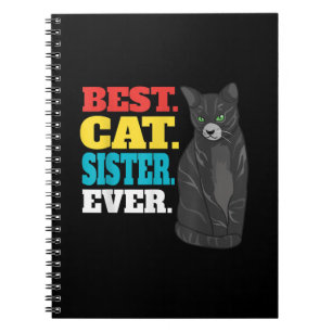 Beste Cat Sister je   Niedlich Kitty Cat Lovers Notizblock