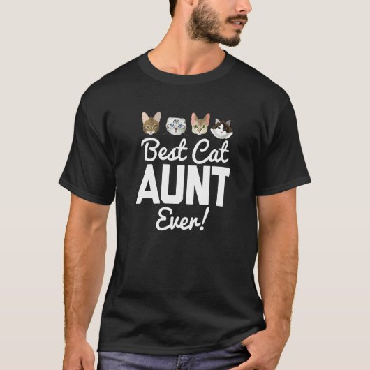 Beste Cat Tante je passt Familie Kitty T-Shirt (Vorderseite)
