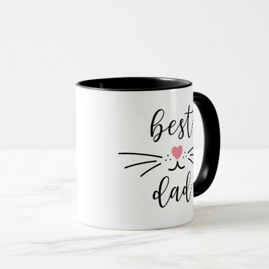 Beste Cat Vater Kitty Face Tasse (VorderseiteRechts)