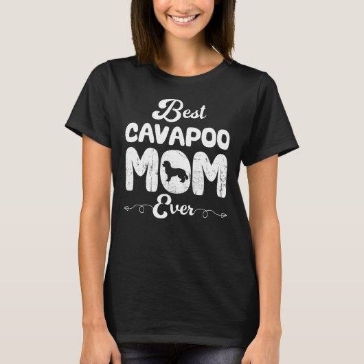 Beste Cavapoo Mama je für Cavapoo und Cavoodle T-Shirt (Vorderseite)
