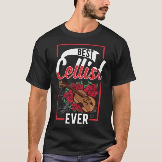 Beste Cellist je Cello T-Shirt (Vorderseite)