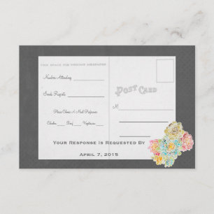 Beste Chalkboard Vintage UAWG Wedding Suite - RSVP Karte