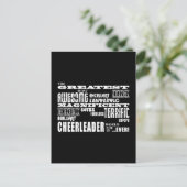 Beste Cheerleader: Beste Cheerleader Postkarte (Stehend Vorderseite)