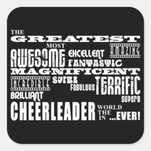 Beste Cheerleadern: Bestste Cheerleader Quadratischer Aufkleber