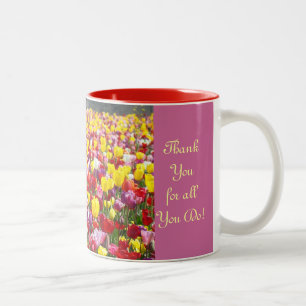 Beste Chef-Dame! Kaffee-Tassen danken Ihnen allen, Zweifarbige Tasse