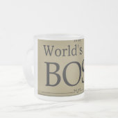 beste Chef-Tasse Mattglastasse (Vorderseite Links)