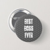 Beste Chef-überhaupt moderne silberne Button (Vorne & Hinten)