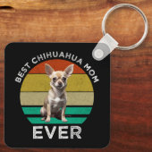 Beste Chihuahua-Mama je Schlüsselanhänger (Rückseite)