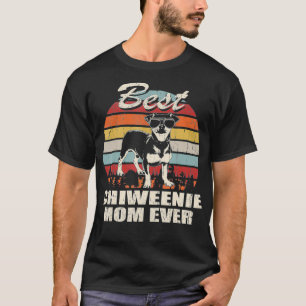 Beste Chiweenie-Mutter Aller Zeiten Vintage Retro T-Shirt