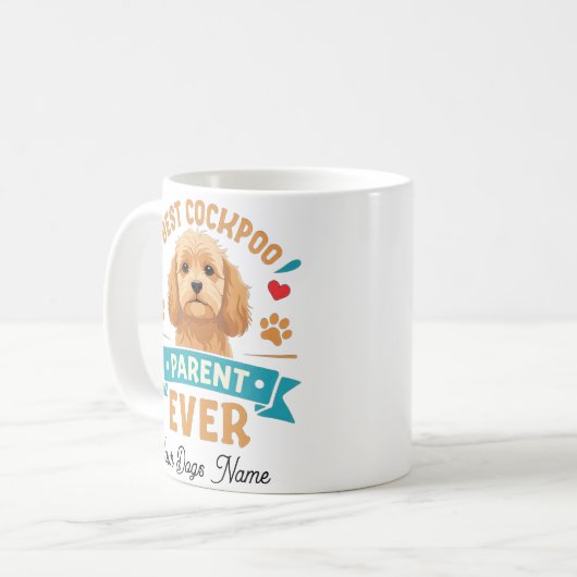 Beste Cockapoo-Eltern je Tasse (Vorderseite Links)